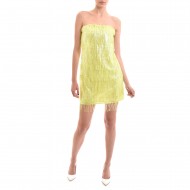 Twenty-29 Sequin Patterned Short Dress-Lime