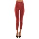 Twenty-29 Faux Leather Trousers-Fiery Red Twenty-29 Faux Leather Trousers-Fiery Red