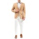 Vittorio Micropatterned Casual Blazer-Beige