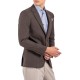 Vittorio Blazer In Slim Fit Line-Brown