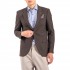 Vittorio Blazer In Slim Fit Line-Brown