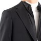 Vittorio Classy Blazer With Detatchable Zip Up Neckline-Black