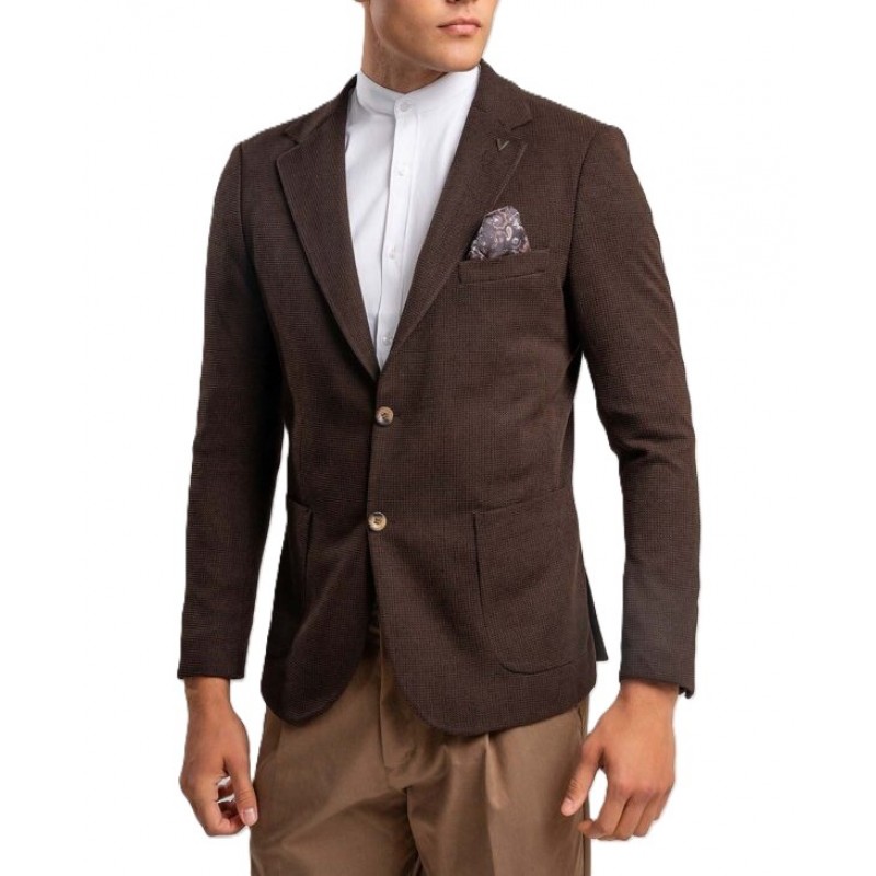 Vittorio Blazer Slim Fit-Brown