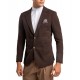 Vittorio Blazer Slim Fit-Brown