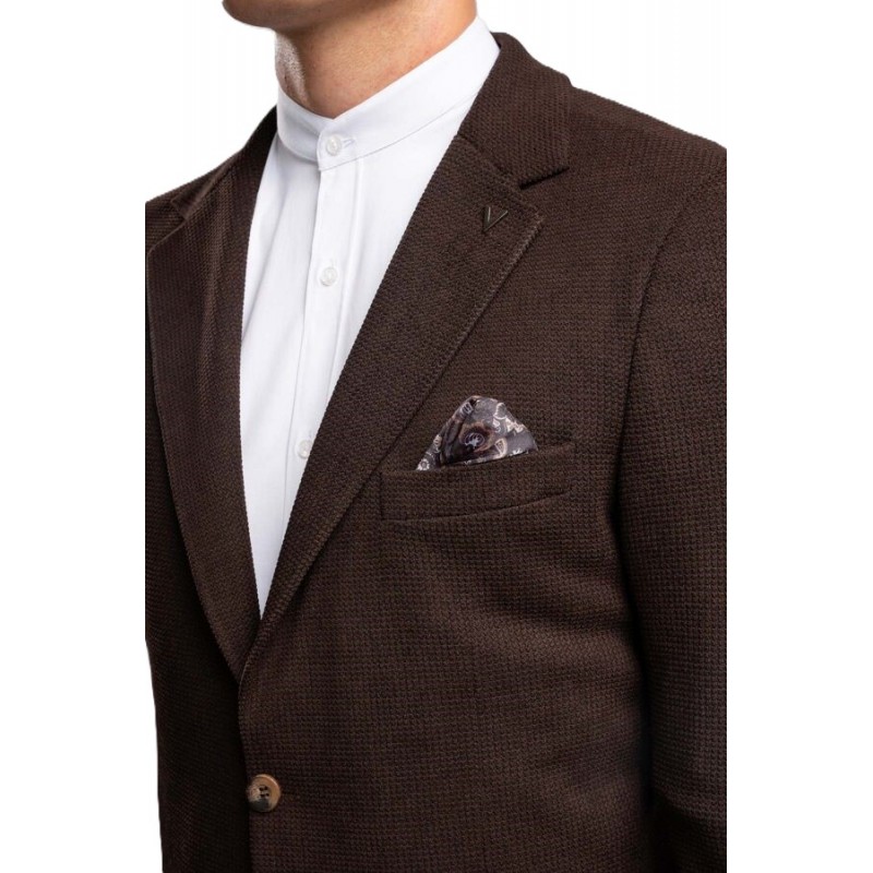 Vittorio Blazer Slim Fit-Brown