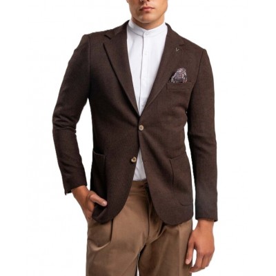 Vittorio Blazer Slim Fit-Brown