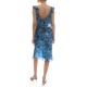 Twenty-29 Wave Coloured Dress With Frills-Waves