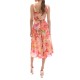 Twenty-29 Floral Pleated Skirt-Pink Garden