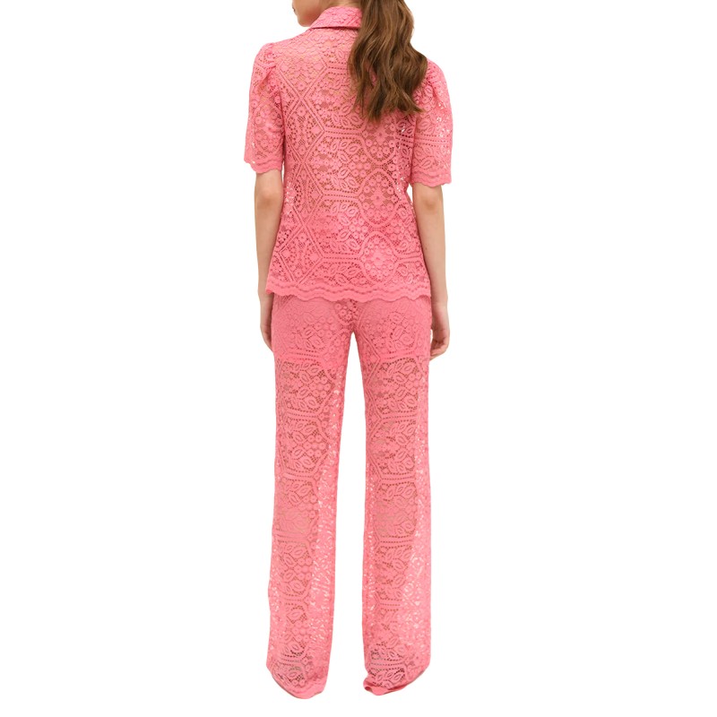 Twenty-29 Trousers Diana Lace With Elastic Band-Pink