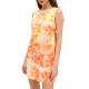 Twenty-29 Dress Bow Back With Print-Orange/Yellow