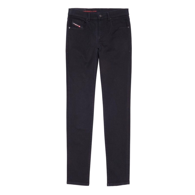 Diesel Slim Fit Mid Waist D.STRUKT Jeans-Black Diesel Slim Fit Mid Waist D.STRUKT Jeans-Black
