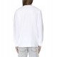 Diesel Long-Sleeve T-Shirt With Fleece Logo-White Diesel Long-Sleeve T-Shirt With Fleece Logo-White