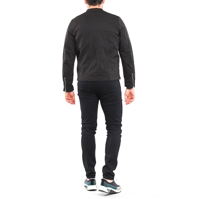 Diesel Moto Silhouette Regular Fit Jacket-Black Diesel Moto Silhouette Regular Fit Jacket-Black