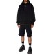 Diesel Oversized Hoodie With Metallic Logo-Black Diesel Oversized Hoodie With Metallic Logo-Black