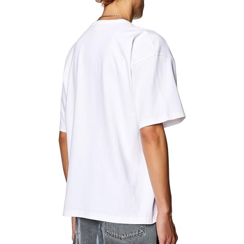 Diesel Puffy Logo T-Shirt-White Diesel Puffy Logo T-Shirt-White