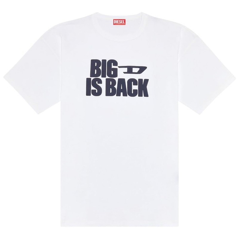 Diesel Puffy Logo T-Shirt-White Diesel Puffy Logo T-Shirt-White