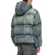 Diesel Distressed Denim Effect Puffer Jacket-90's Pale Denim Diesel Distressed Denim Effect Puffer Jacket-90's Pale Denim