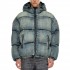Diesel Distressed Denim Effect Puffer Jacket-90's Pale Denim