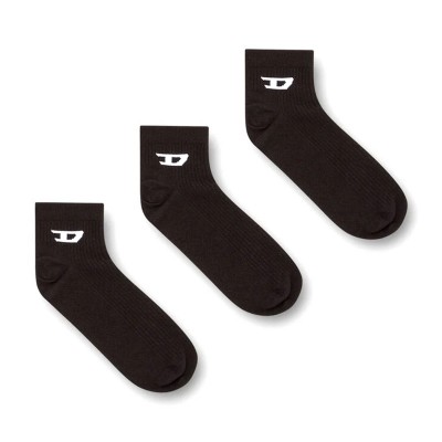 Diesel Socks Ankle 3 Pack-Black