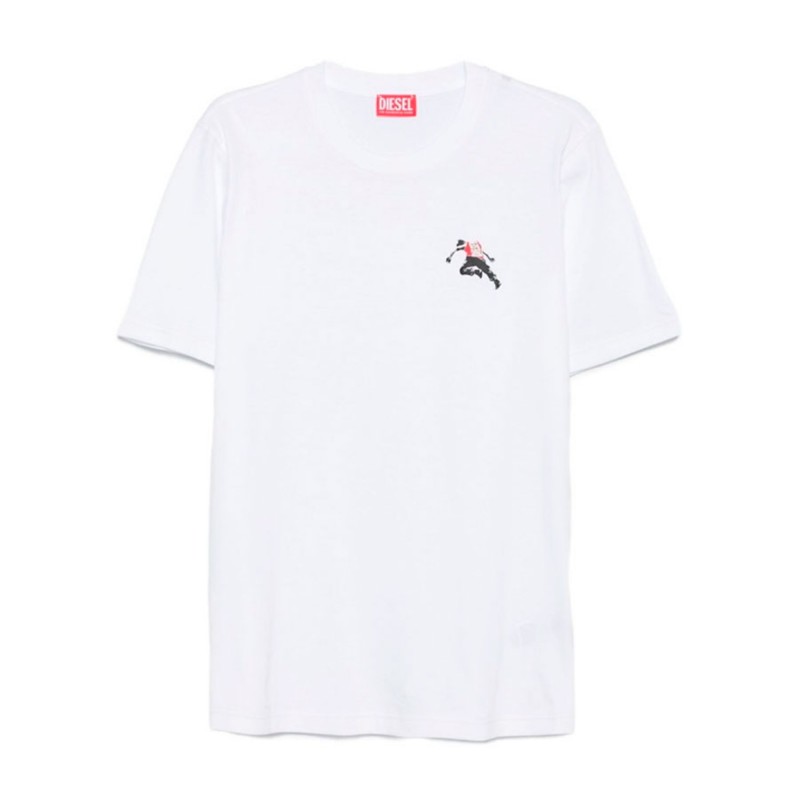Diesel T-Shirt T-Adjust-T3-White Diesel T-Shirt T-Adjust-T3-White