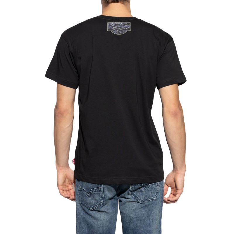 Diesel T-Shirt T-Norm-T3 Maglietta-Black Diesel T-Shirt T-Norm-T3 Maglietta-Black