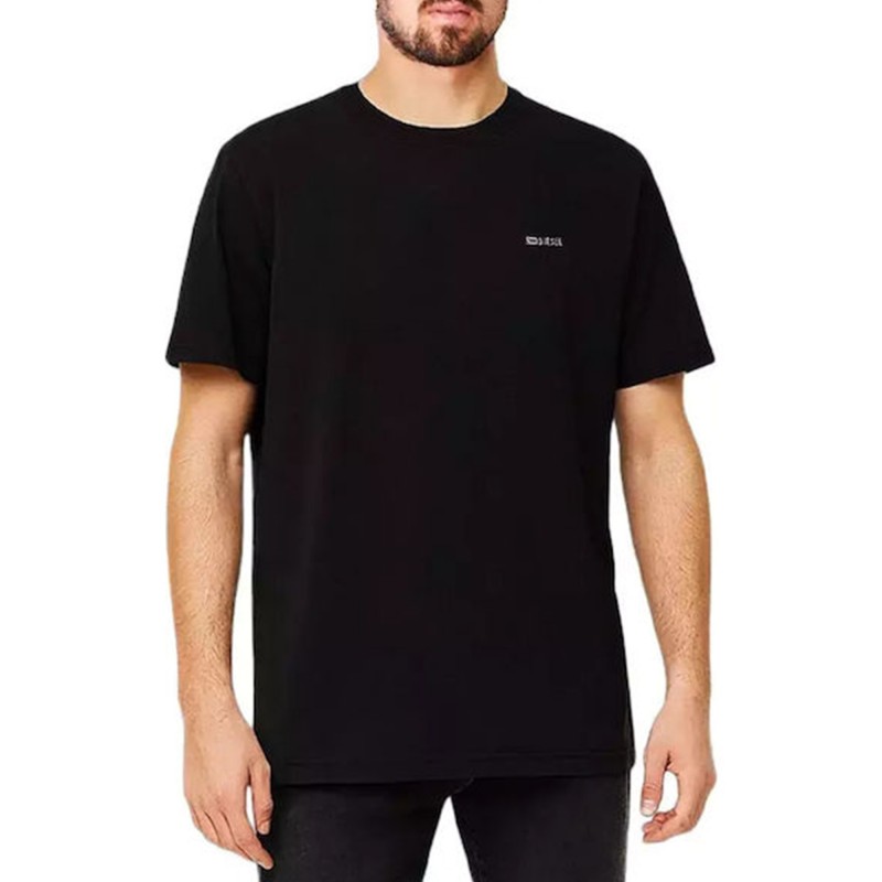 Diesel T-Shirt T-Adjust-Met-Black Diesel T-Shirt T-Adjust-Met-Black