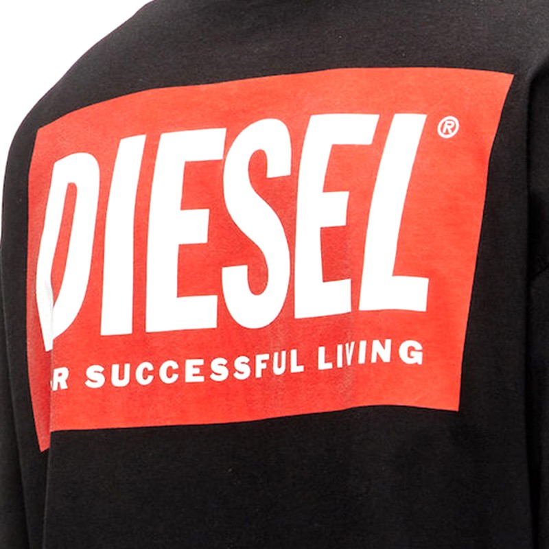 Diesel T-Shirt Long Sleeve T-Boxt-Black Diesel T-Shirt Long Sleeve T-Boxt-Black