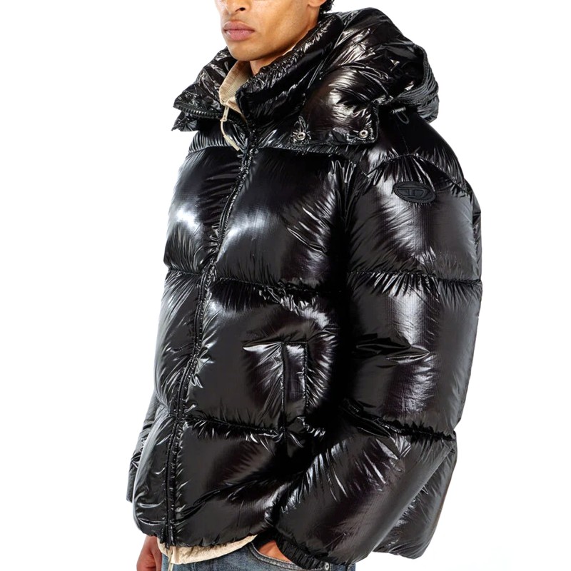 Diesel Jacket Puffer W-Rolfys-Wrd-Black