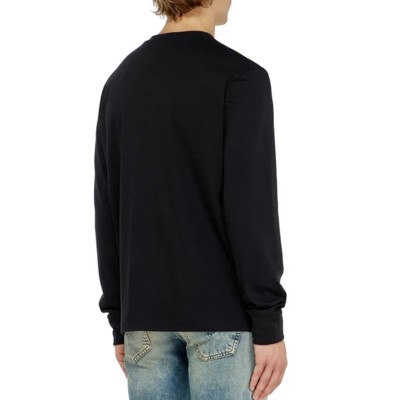 Diesel T-Shirt Long Sleeve T-Adjust-Met-Black