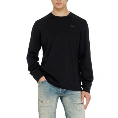 Diesel T-Shirt Long Sleeve T-Adjust-Met-Black