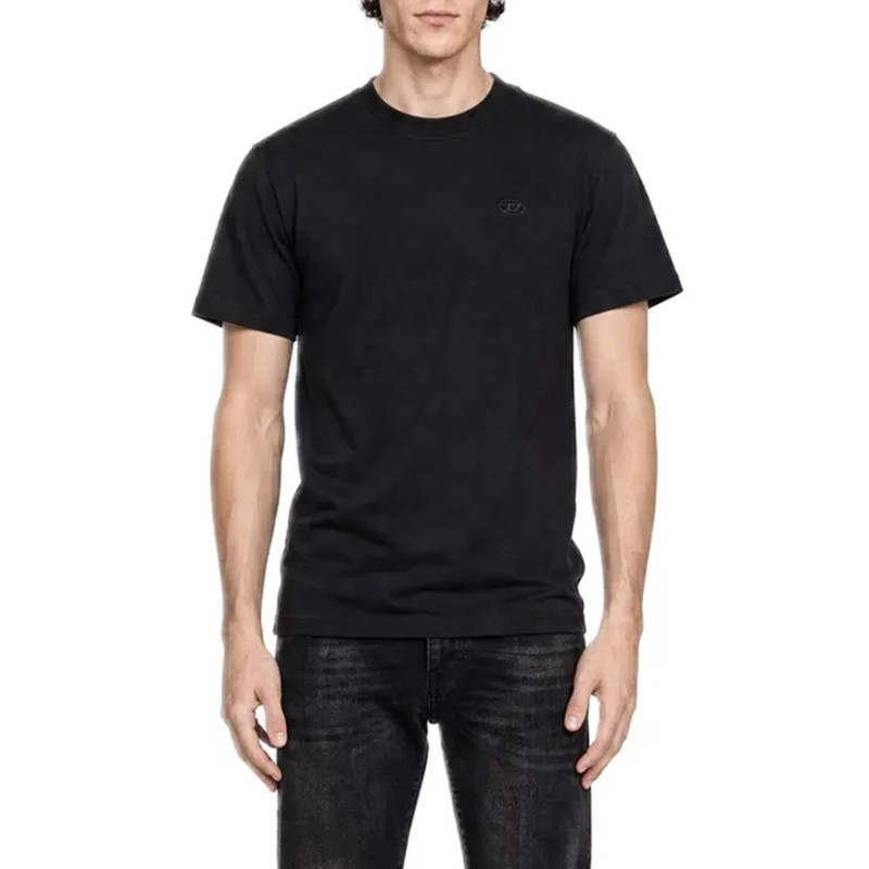 Diesel T-Shirt T-Boggy-AA1-Black Diesel T-Shirt T-Boggy-AA1-Black