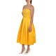 Allure Evening Sequin Patterned Pleated Dress-Yellow Allure Evening Sequin Patterned Pleated Dress-Yellow
