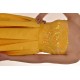 Allure Evening Sequin Patterned Pleated Dress-Yellow Allure Evening Sequin Patterned Pleated Dress-Yellow