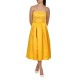 Allure Evening Sequin Patterned Pleated Dress-Yellow Allure Evening Sequin Patterned Pleated Dress-Yellow