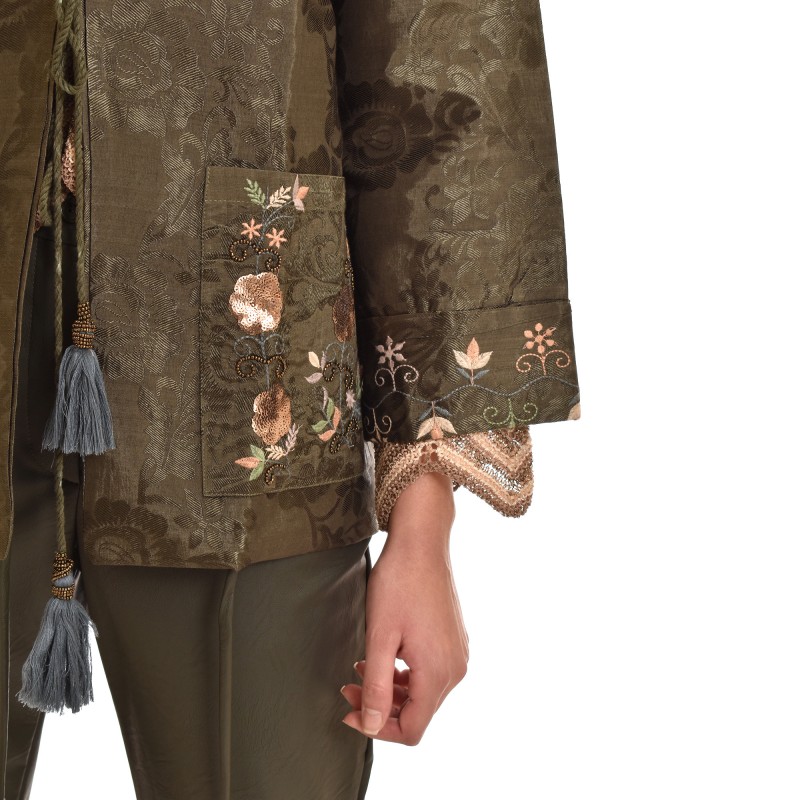 Nekane Blazer Luelma Jacquard Embroidered-Cactus Nekane Blazer Luelma Jacquard Embroidered-Cactus