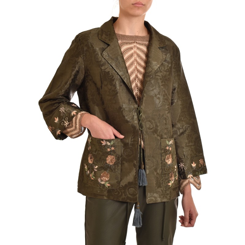 Nekane Blazer Luelma Jacquard Embroidered-Cactus Nekane Blazer Luelma Jacquard Embroidered-Cactus