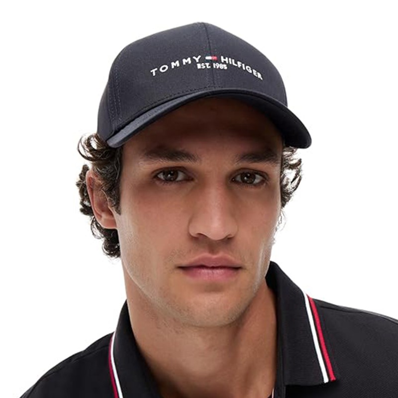 Tommy Hilfiger Cap Logo TH Established 1985-Black
