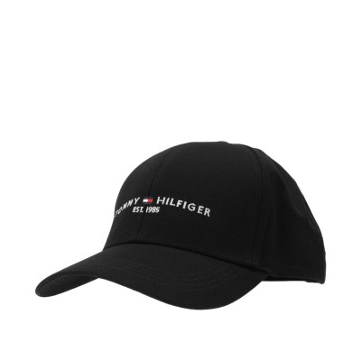 Tommy Hilfiger Cap Logo TH Established 1985-Black