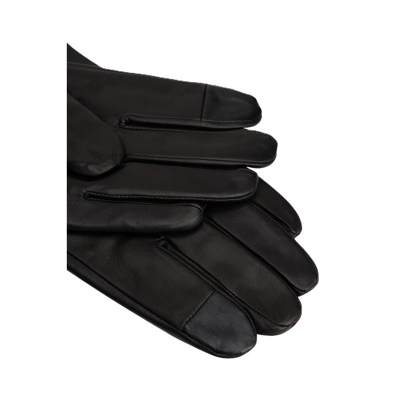 Tommy Hilfiger Gloves Leather Flag-Black Tommy Hilfiger Gloves Leather Flag-Black