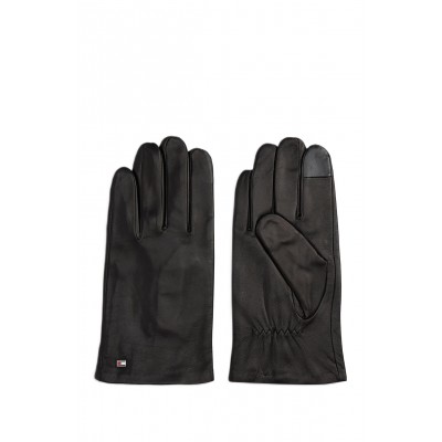 Tommy Hilfiger Gloves Leather Flag-Black