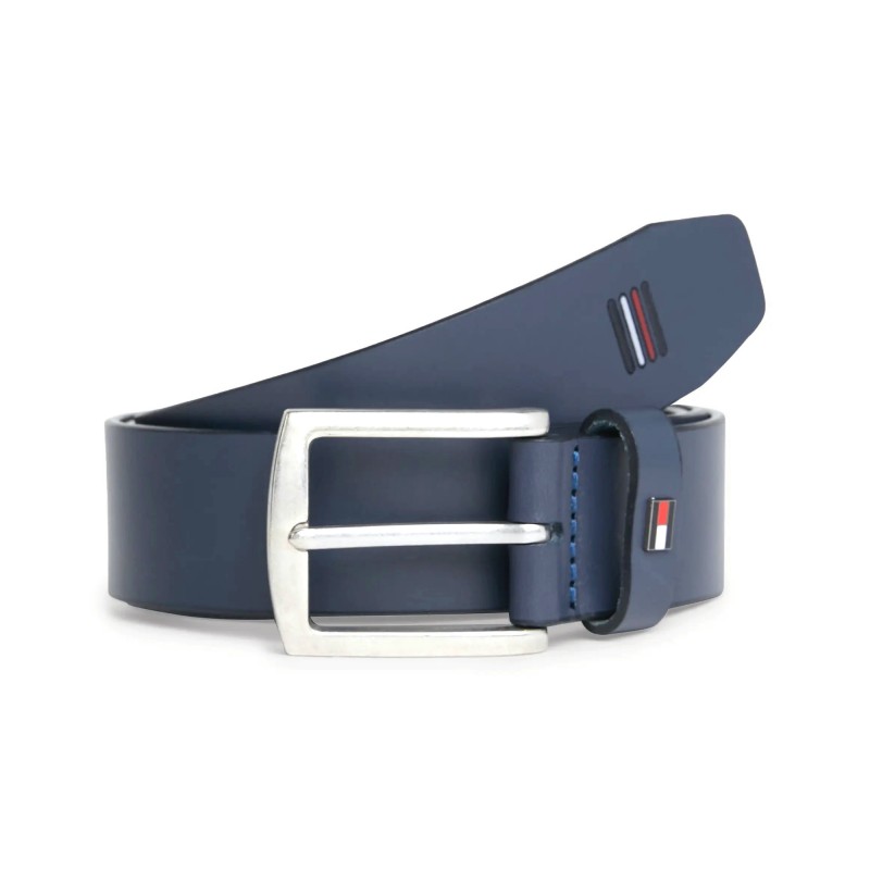 Tommy Hilfiger Denton Leather Belt 3.5 EXT-Desert Sky