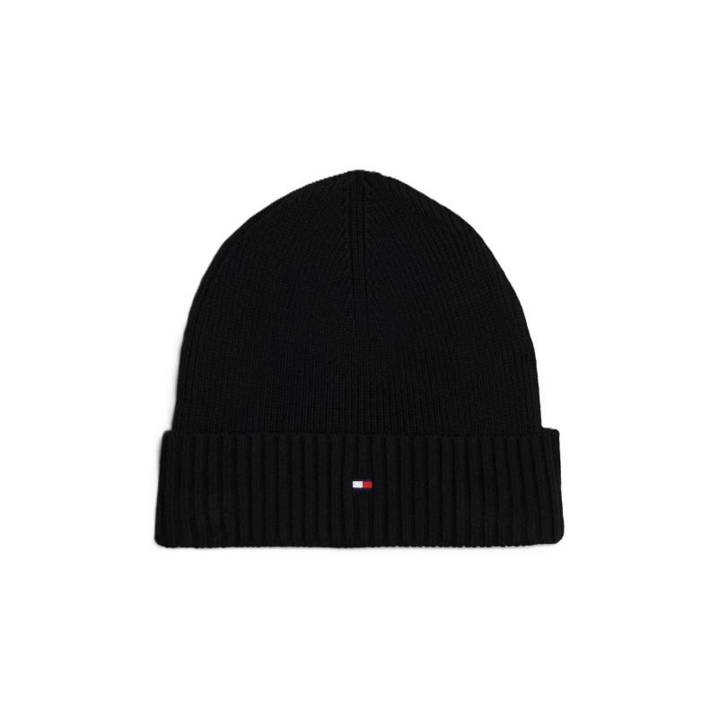 Tommy Hilfiger Beanie TH Flag-Black Tommy Hilfiger Beanie TH Flag-Black