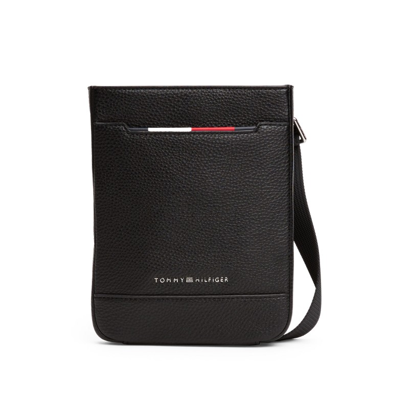 Tommy Hilfiger Bag Crossbody Metal Logo Pebble Grain-Black