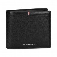 Tommy Hilfiger Wallet TH Corp And Coin-Black