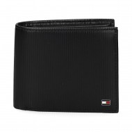 Tommy Hilfiger Wallet TH Flag And Coin-Black