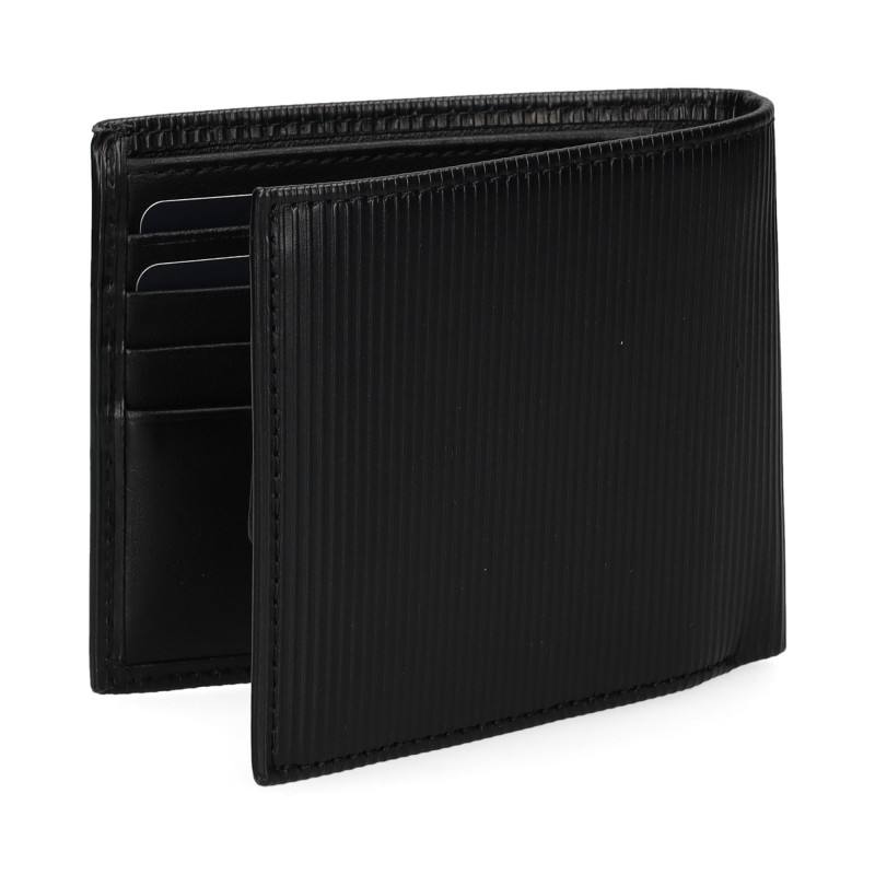 Tommy Hilfiger Wallet TH Flag And Coin-Black