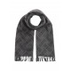 Tommy Hilfiger Scarf TH Flag Jacquard-Black Tommy Hilfiger Scarf TH Flag Jacquard-Black