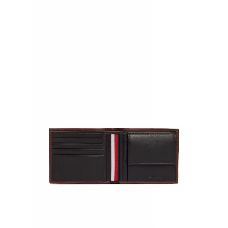 Tommy Hilfiger Wallet Casual Leather Card And Coin-Burnished Brown Tommy Hilfiger Wallet Casual Leather Card And Coin-Burnished Brown