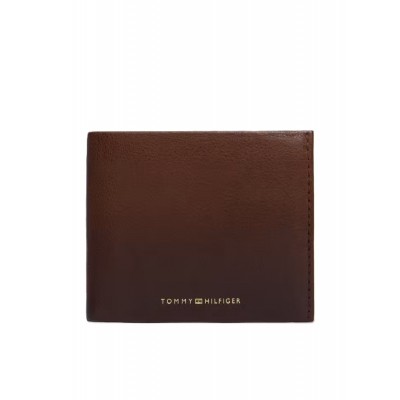 Tommy Hilfiger Wallet Casual Leather Card And Coin-Burnished Brown
