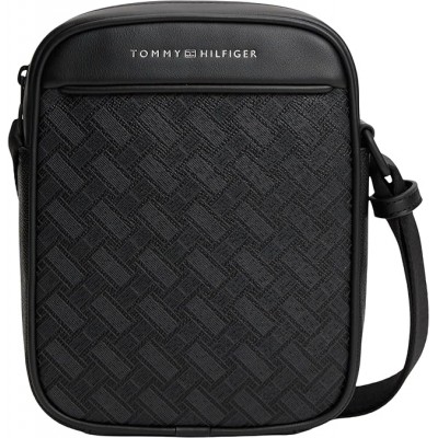 Tommy Hilfiger Reporter Bag TH Modern Monogram-Black